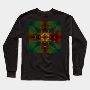 Kaleidoscope Red Green Long Sleeve T-Shirt